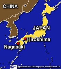 Mapa de Hiroshima y Nagasaki
