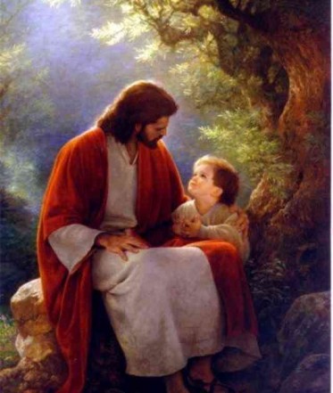 Jesús con un niño