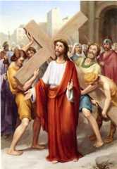 2ª ESTACIÓN: JESÚS CARGADO CON LA CRUZ