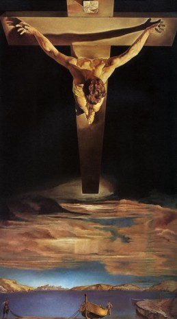 Cristo crucificado pintado por Dalí