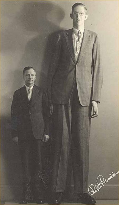 Robert Pershing Wadlow, la persona más alta del mundo