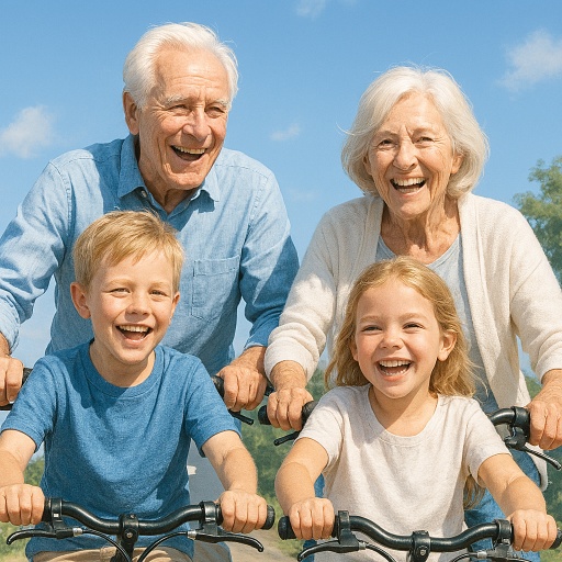 Abuelos con nietos