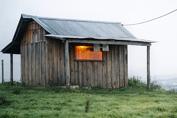 casita de madera