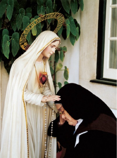 Virgen de Fátima y Sor Lucía