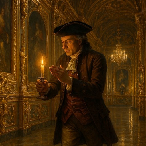 vela encendida entre las manos