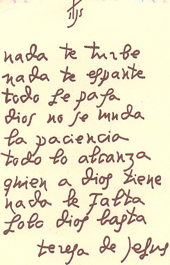 Nada te turbe: la eficacia de la paciencia