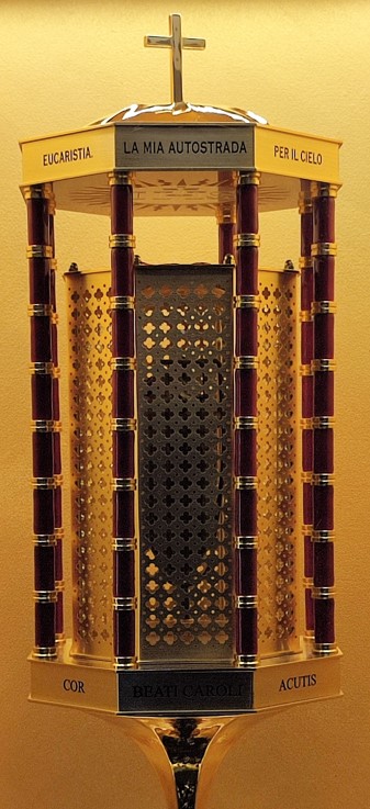 Relicario del corazón de Carlo Acutis